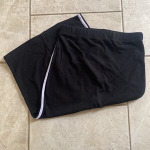 Forever 21 Black & Grey Ribbed Athletic Style Pencil Skirt